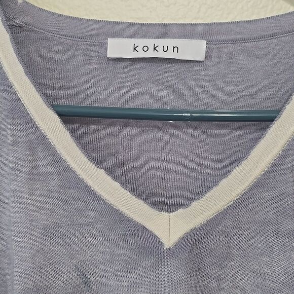 Kokun Overdye Cap Sleeve Tee Shirt L - Picture 2 of 9